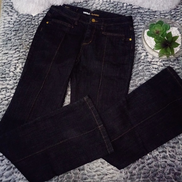 New TRIBAL DeNIME Franci Flare Jeans 27/4 - Picture 2 of 3